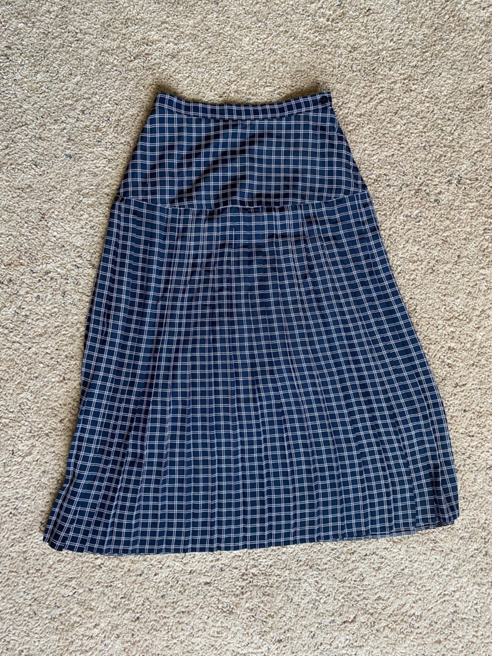 Vintage drop waist pleated skirt